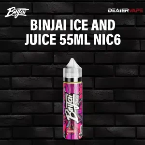 binjai ice and juice 55ml nic6 grapest