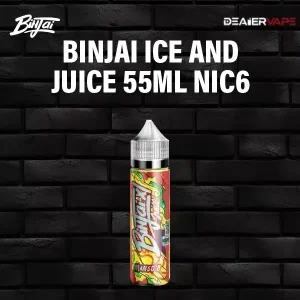 binjai ice and juice 55ml nic6 mango