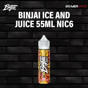 binjai ice and juice 55ml nic6 mango blackcurrant
