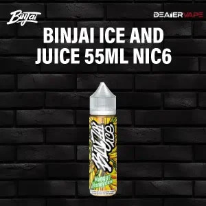 binjai ice and juice 55ml nic6 mango honeydew