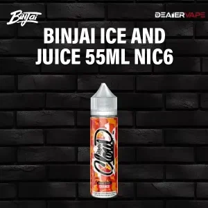 binjai ice and juice 55ml nic6 orange