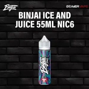 binjai ice and juice 55ml nic6 raybeena