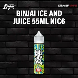 binjai ice and juice 55ml nic6 zapple zess