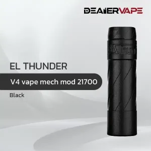 el thunder v4 vape mech mod 21700 black new