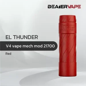 el thunder v4 vape mech mod 21700 red new