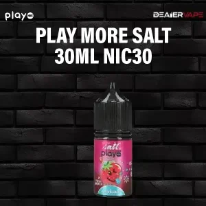 play more salt 30ml nic30 strawberry