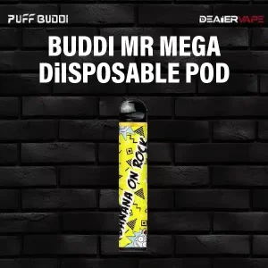 พอตใช้แล้วทิ้ง buddi mr mega กลิ่น กล้วย ราคาส่ง ดื่มด่ำความหอมละมุนของกลิ่นกล้วย