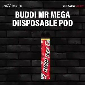 พอตใช้แล้วทิ้ง buddi mr mega กลิ่น แตงโมเย็น ราคาถูก เติมความสดชื่นฉ่ำเย็นกับกลิ่นแตงโมเย็น