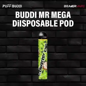 พอตใช้แล้วทิ้ง buddi mr mega กลิ่น สตอเบอร์รี่กีวี ใกล้ฉัน ลองความสดชื่นผสมผสานของสตรอว์เบอร์รีและกีวี