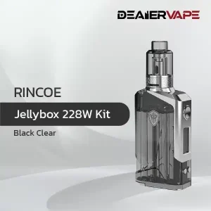 rincoe jellybox 228w kit black clear new