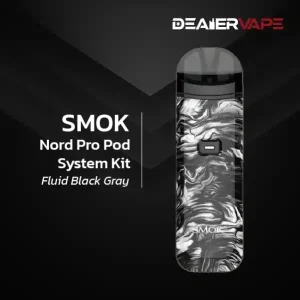 smok nord pro pod system kit fluid black gray
