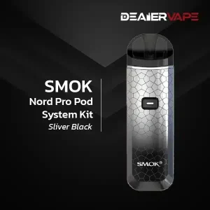 smok nord pro pod system kit sliver black