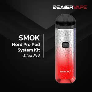 smok nord pro pod system kit sliver red