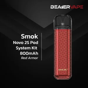 smok novo 2s pod system kit 800mah red armor