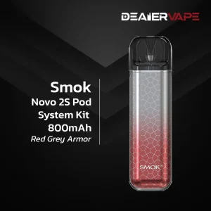 smok novo 2s pod system kit 800mah red grey armor
