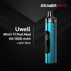 uwell whirl t1 pod mod kit 1300 mah light blue