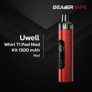 uwell whirl t1 pod mod kit 1300 mah red