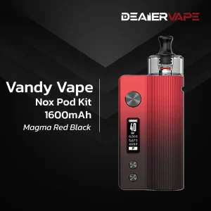 vandy vape nox pod kit 1600mah magma red black