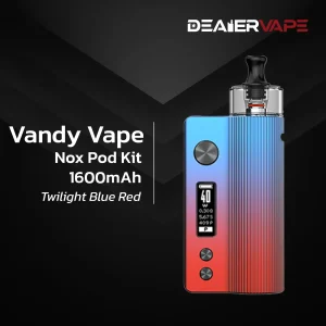 vandy vape nox pod kit 1600mah twilight blue red