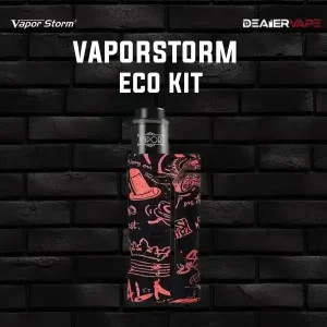 vaporstorm eco kit 90w vape on black