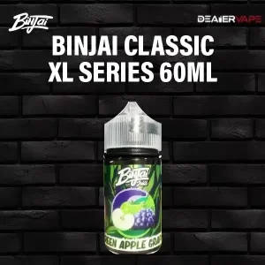 binjai classic xl series 60ml green apple grape