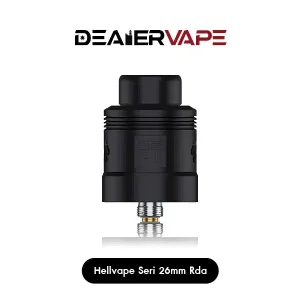 hellvape seri 26mm rda matten full black
