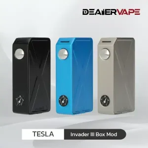 tesla invader iii box mod set new