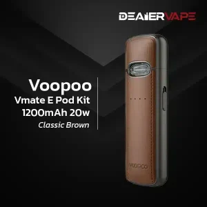 voopoo vmate e pod kit 1200mah 20w classic brown