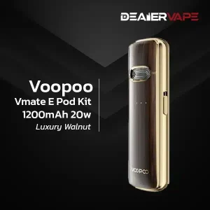 voopoo vmate e pod kit 1200mah 20w luxury walnut