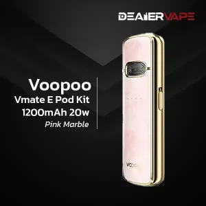 voopoo vmate e pod kit 1200mah 20w pink marble