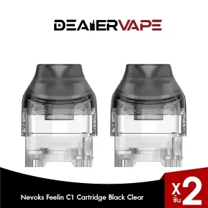 nevoks feelin c1 cartridge 2.8 ml black ckear 2pcs pack