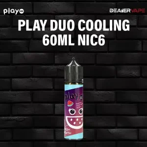 play duo cooling 60ml nic6 watermelon grape