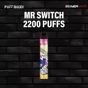 พอตใช้แล้วทิ้ง puff buddi mr switch กลิ่น กระทิงแดง ราคาส่ง กลิ่นกระทิงแดง หอมซ่าเข้มข้น ชวนตื่นตั เหมือนพลังงาน