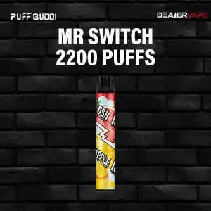พอตใช้แล้วทิ้ง puff buddi mr switch กลิ่น แตงโมเย็น ราคาถูก พร้อมสัมผัสความเย็นสุดเฟรช