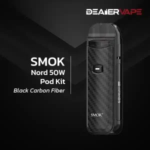 smok nord 50w pod kit black carbon fiber