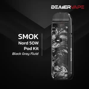 smok nord 50w pod kit black gray fluid