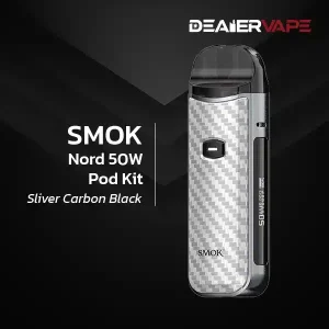 smok nord 50w pod kit sliver carbon black