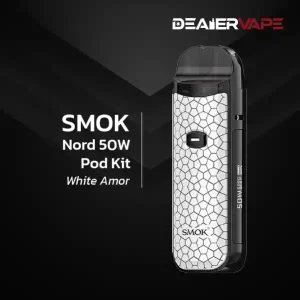 smok nord 50w pod kit white amor