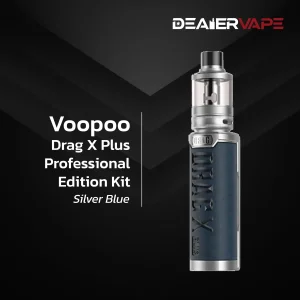 voopoo drag x plus professional edition kit silver blue