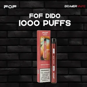 fof dido 1000 puffs white peach