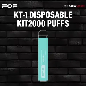 fof kt-1 disposable kit 2000 puffs-lemon mint