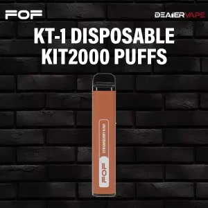 fof kt-1 disposable kit 2000 puffs-strawberry kiwi