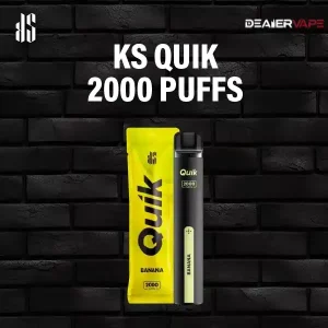 ks quik 2000 puffs-banana