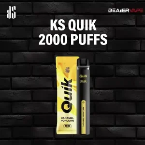 ks quik 2000 puffs-caramel popcorn