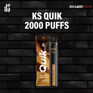 ks quik 2000 puffs-classic tobacco
