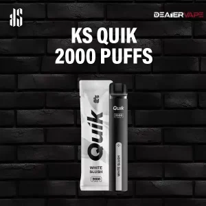 ks quik 2000 puffs-white slush