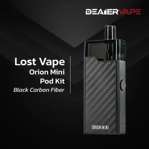 lost vape orion mini pod kit black carbon fiber