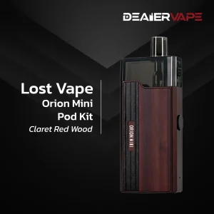 lost vape orion mini pod kit claret red wood