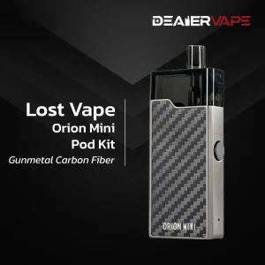 lost vape orion mini pod kit gunmetal carbon fiber