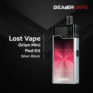 lost vape orion mini pod kit silver black